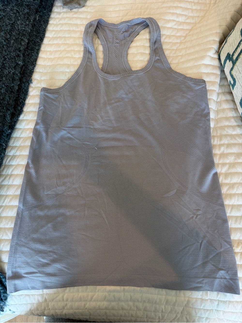 lululemon athletica Light Gray Racerback Tank